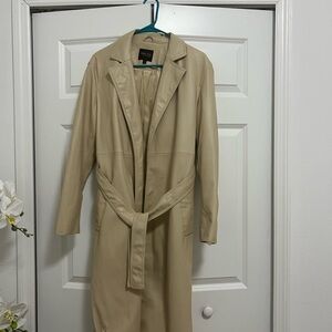 Truth Beige Leather Jacket